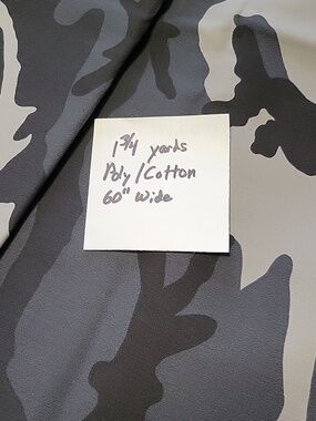 Black And Gray Camo Fabric